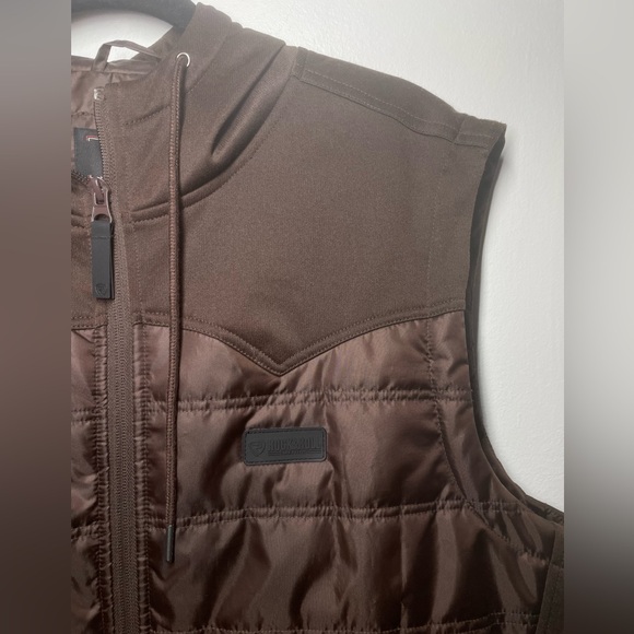 Rock and Roll Cowboy mens puffer hooded vest - Picture 6 of 10